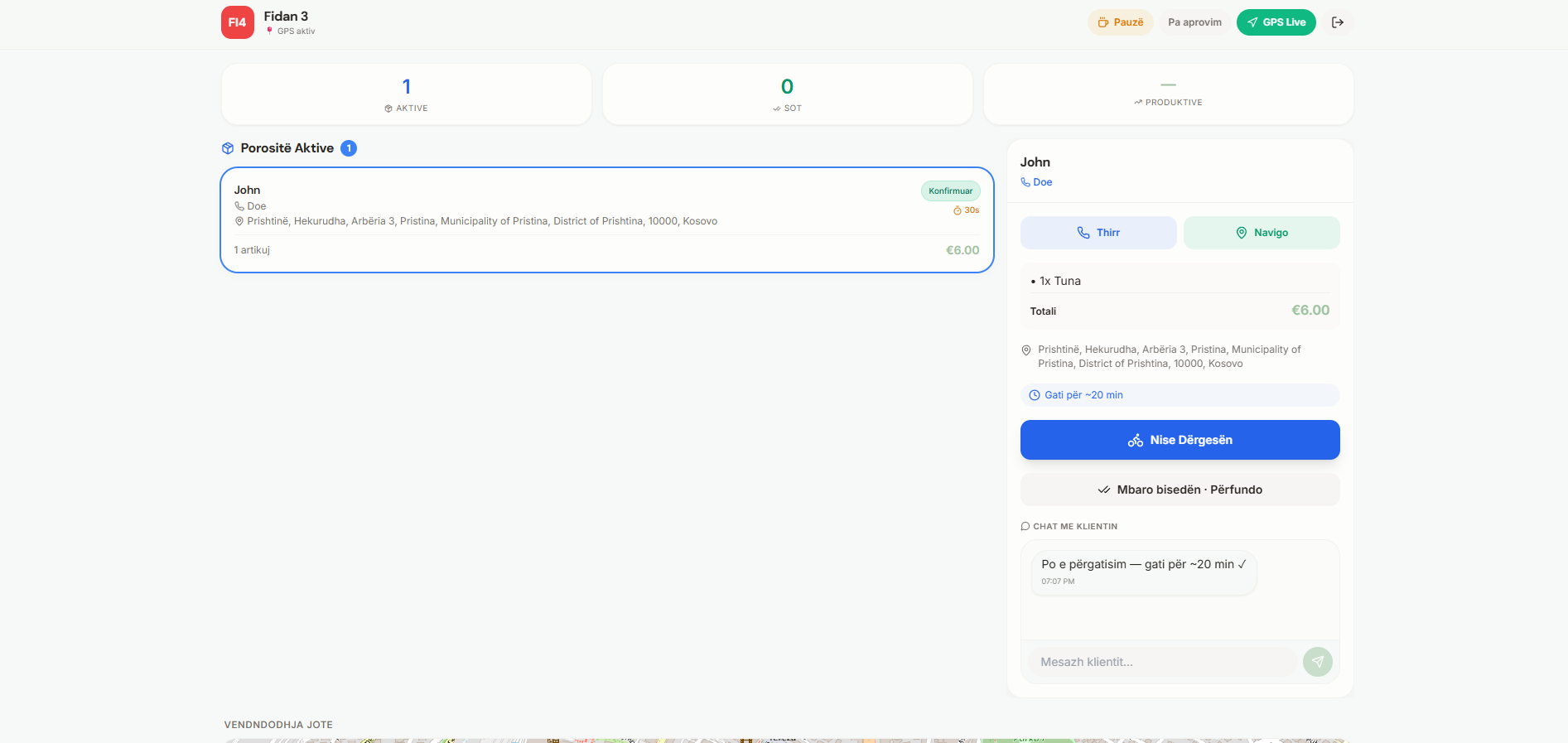 Papirun — Driver app — pickup → deliver